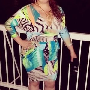 Multicolor Dress Size 1X